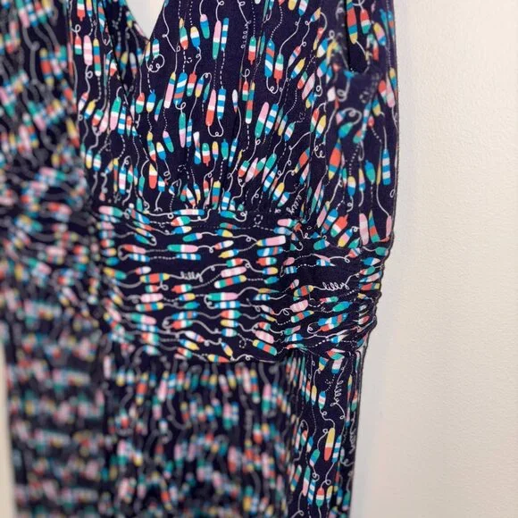 Lilly Pulitzer Sloane Maxi Dress in Oh Buoy - size Large - Strechy Soft Nautical - Picture 7 of 8